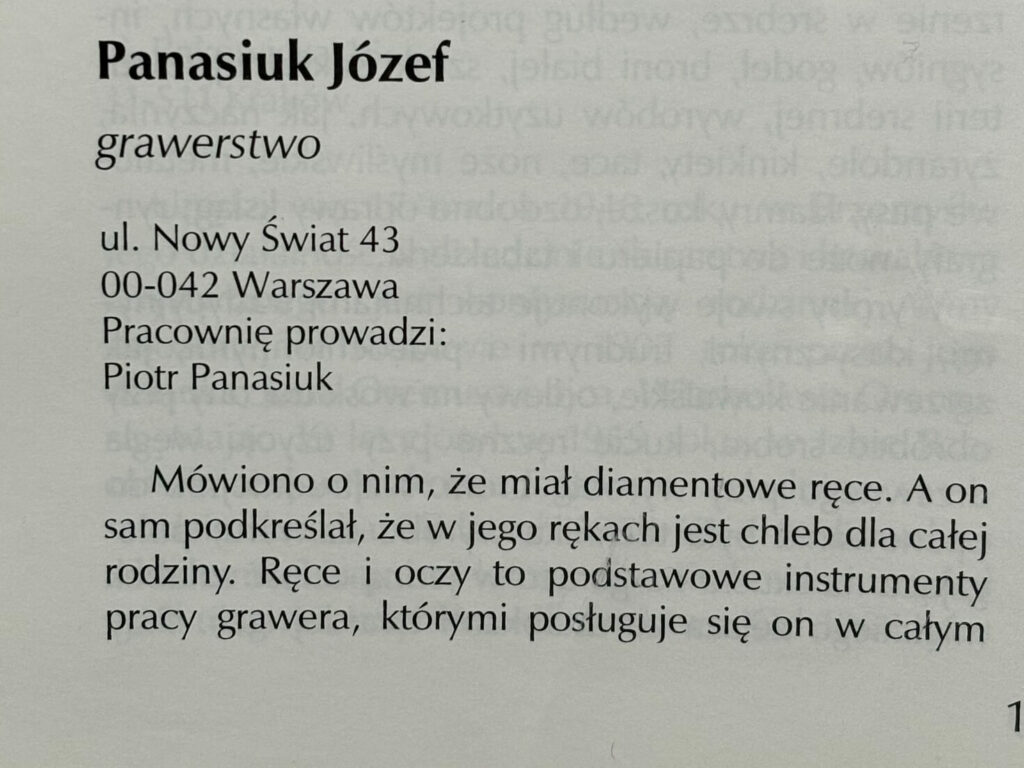 Józef Panasiuk - współbudowniczy zegara na Zamku Królewskim w Warszawie